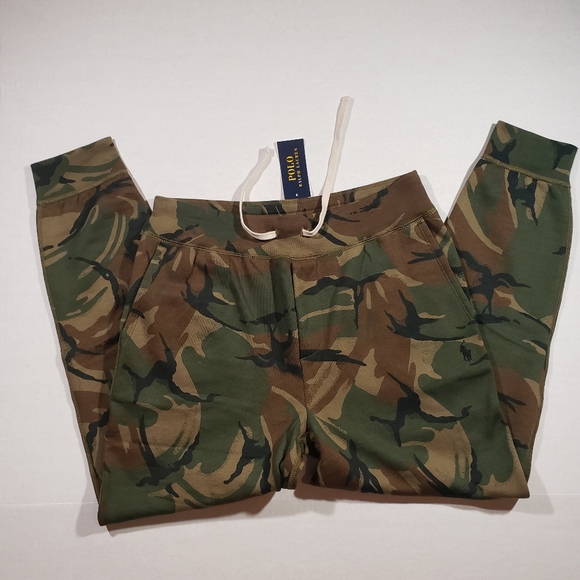 NWT Men's Ralph Lauren Polo Camo Joggers - Picture 4 of 8